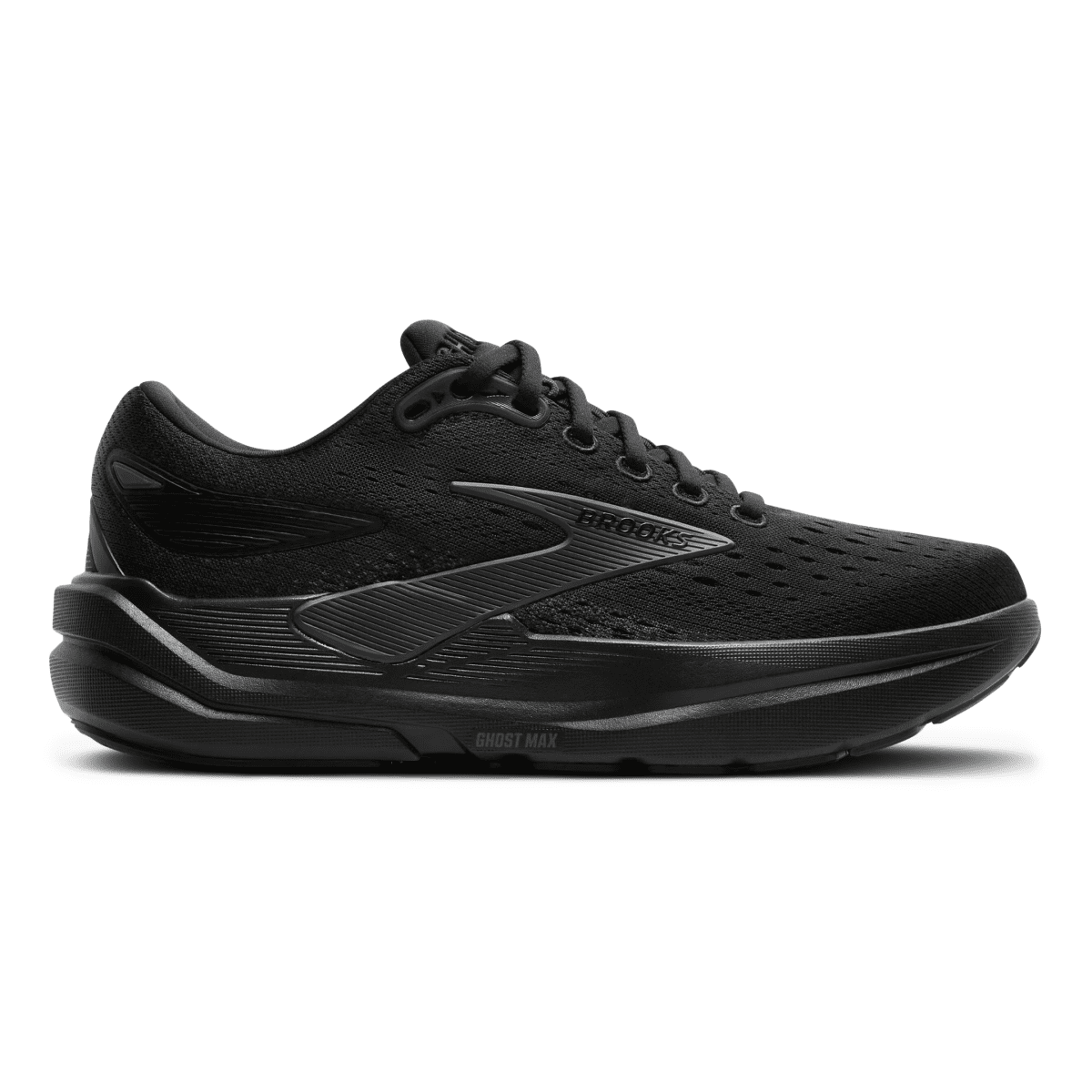 Brooks Men's Ghost Max 3 Black/Black/Ebony - 11021176 - Tip Top Shoes of New York