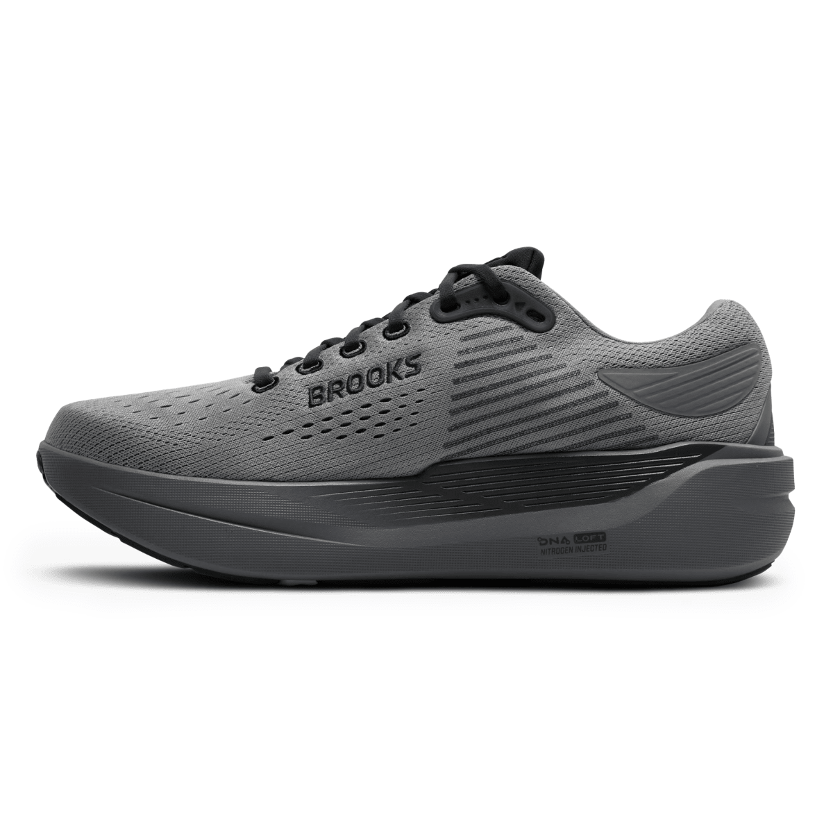Brooks Men's Ghost Max 3 Primer Grey/Ebony - 11021311 - Tip Top Shoes of New York