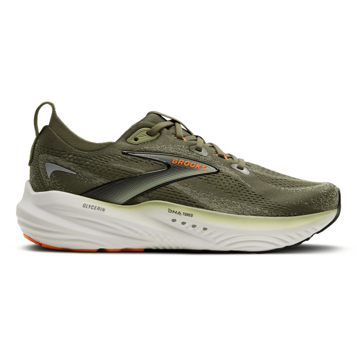 Brooks Men's Glycerin 22 Dusty Olive/Tea/Orange - 11000979 - Tip Top Shoes of New York