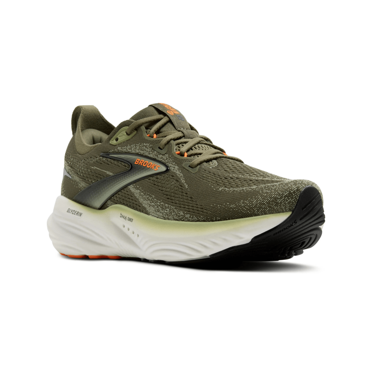 Brooks Men's Glycerin 22 Dusty Olive/Tea/Orange - 11000979 - Tip Top Shoes of New York