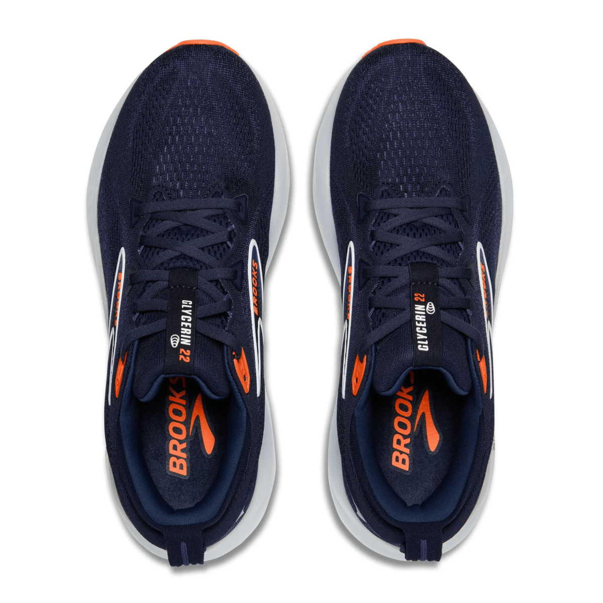 Brooks Men's Glycerin 22 Peacoat/Blue Ribbon/Orange - 10058209 - Tip Top Shoes of New York