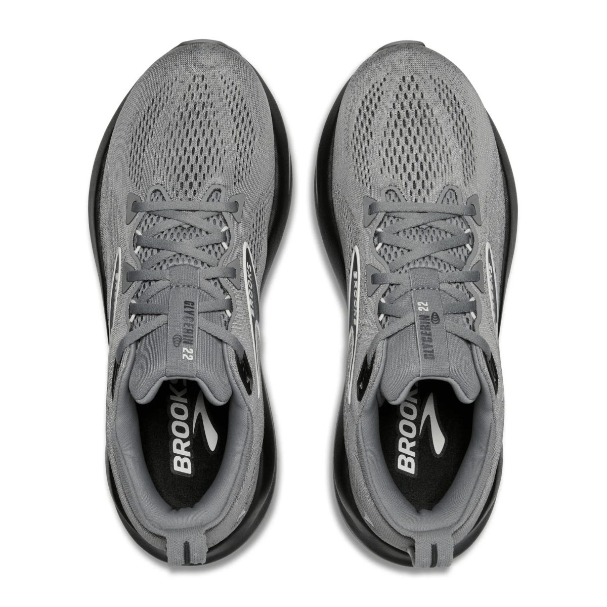 Brooks Men's Glycerine 22 Primer Gray/Ebony/Bluewash - 10058164 - Tip Top Shoes of New York