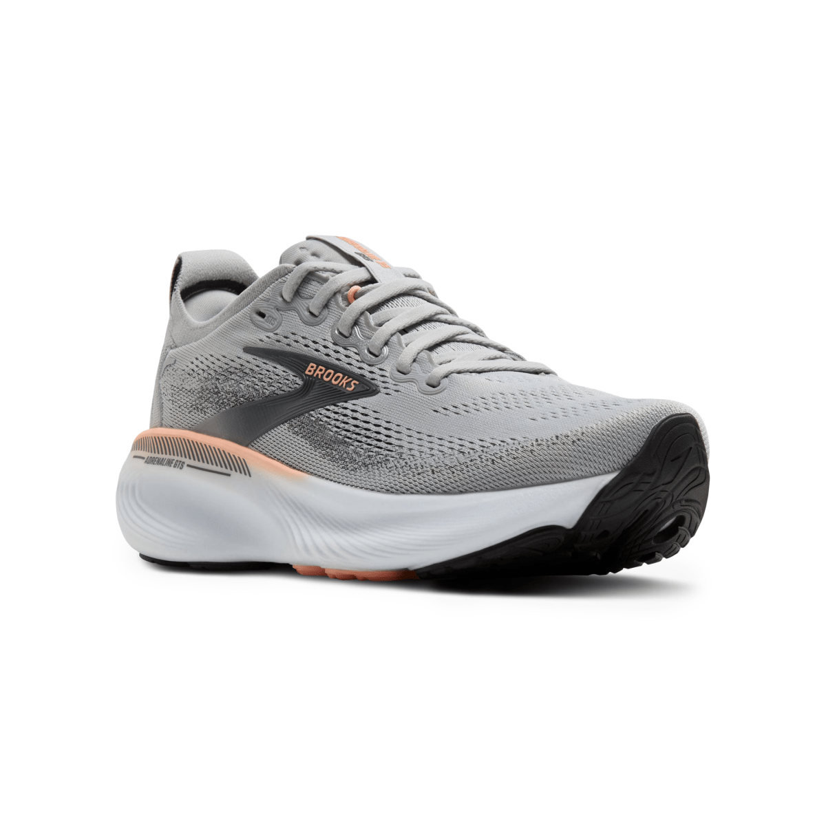 Brooks Women's Adrenaline GTS 25 Grey/Blackened Pearl/Coral - 11000920 - Tip Top Shoes of New York