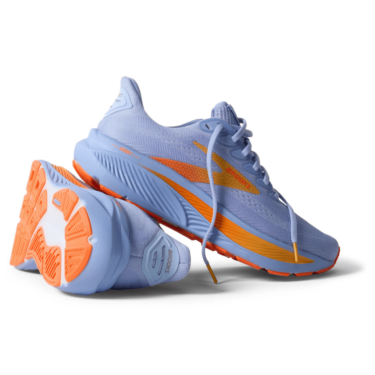 Brooks Women's Ghost 17 Blue Heron/White/Orange - 11000857 - Tip Top Shoes of New York