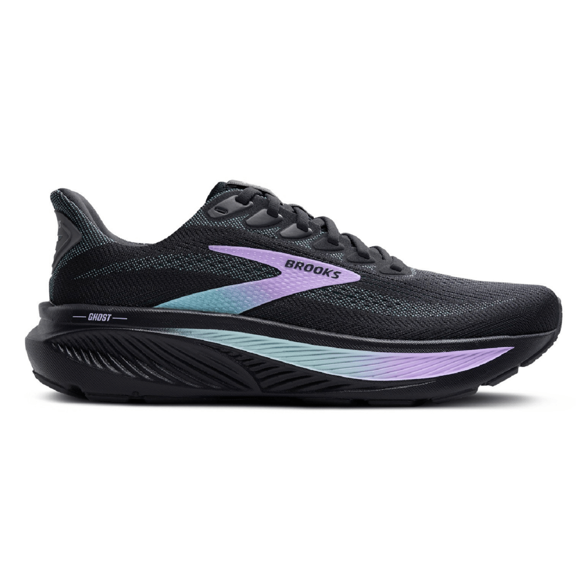 Brooks Women's Ghost 17 Grey/Clearwater/Purple - 11000779 - Tip Top Shoes of New York