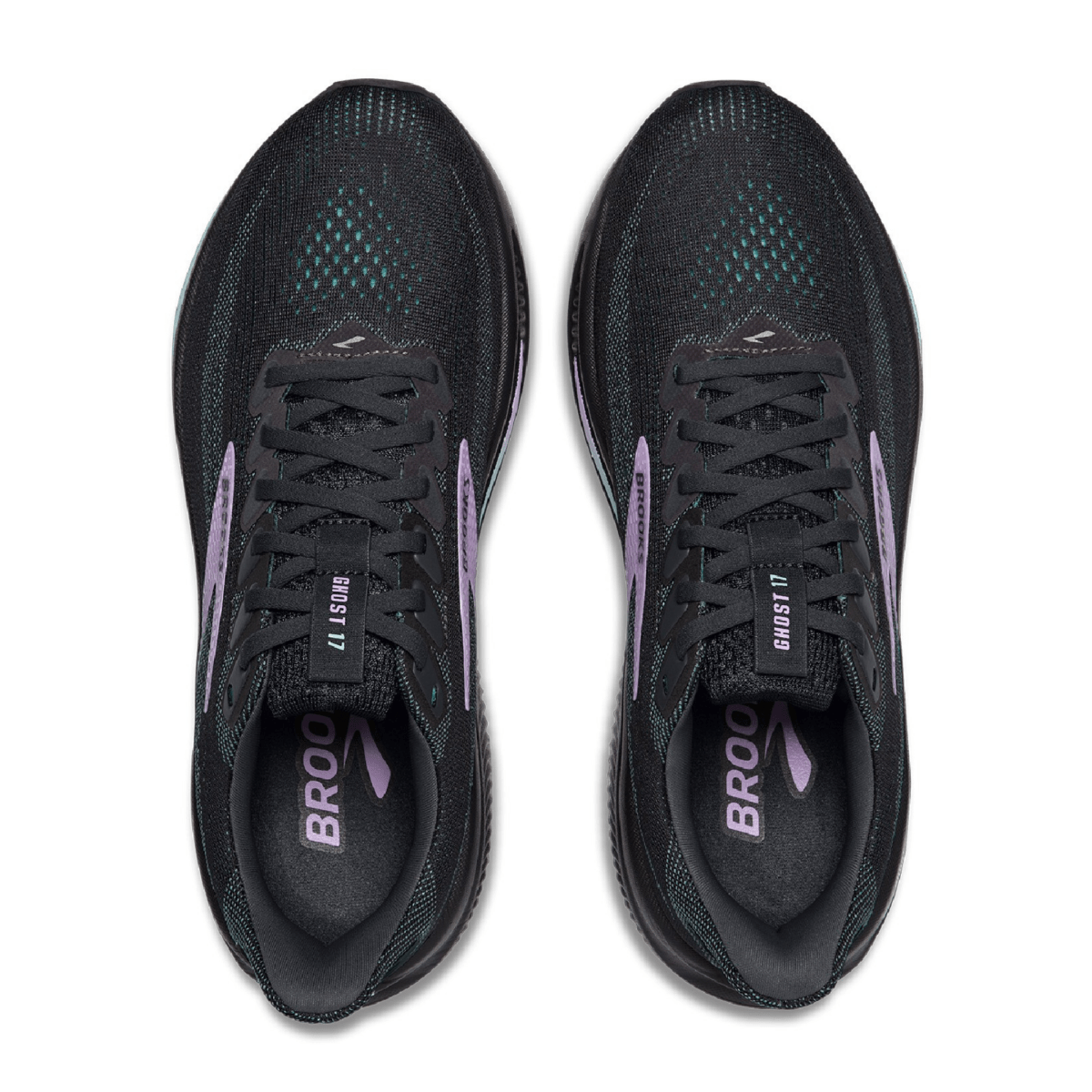 Brooks Women's Ghost 17 Grey/Clearwater/Purple - 11000779 - Tip Top Shoes of New York