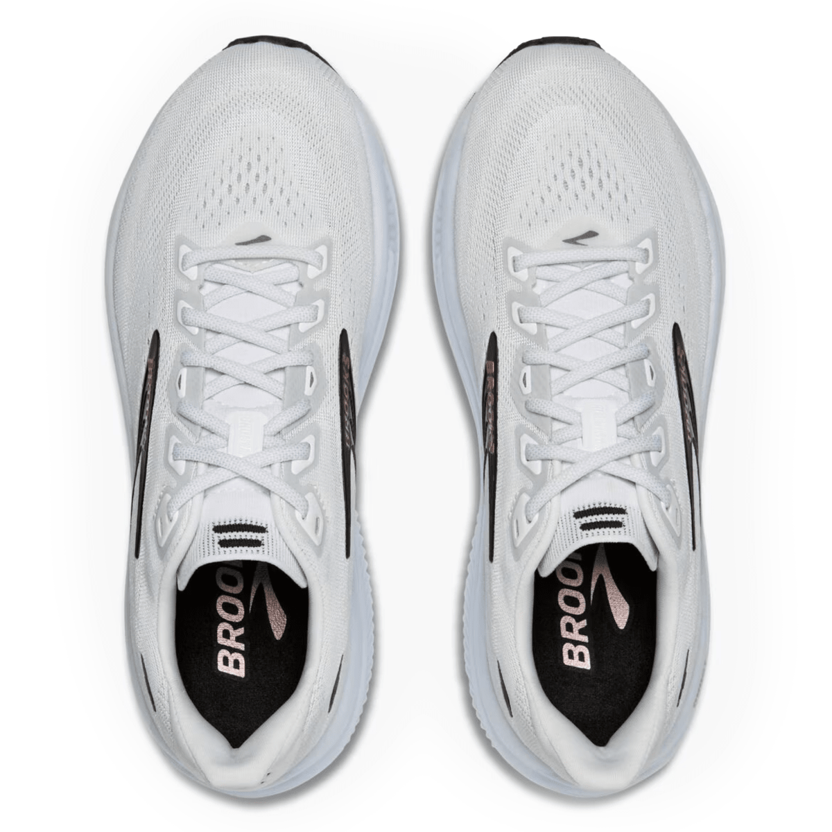 Brooks Women's Ghost 18 White/Black/Rose Gold - 11021501 - Tip Top Shoes of New York