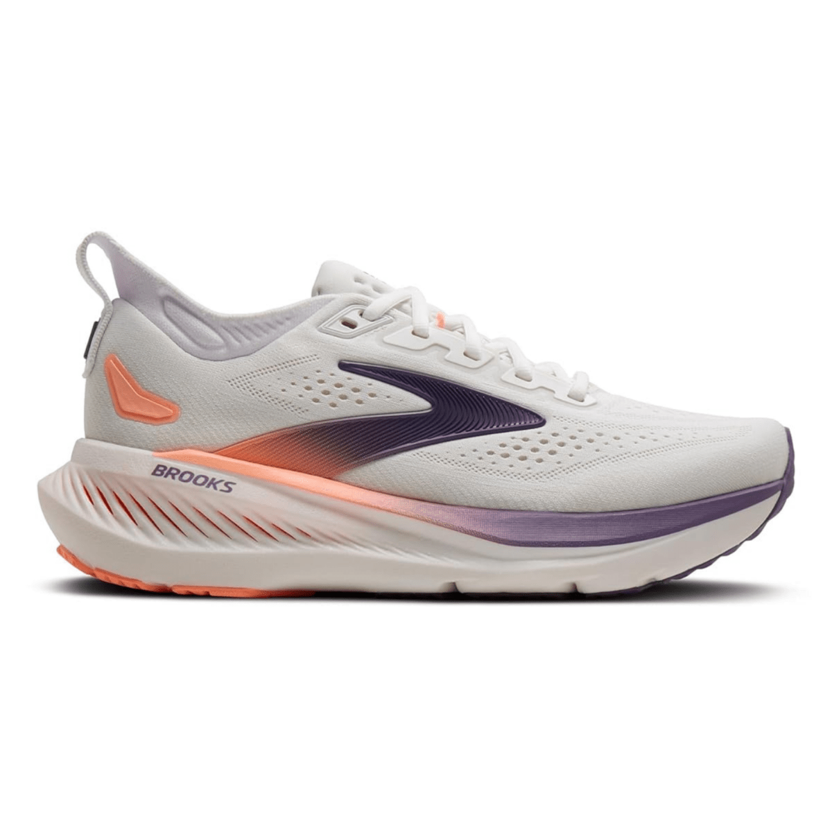 Brooks Women's Glycerin 23 White/Mulled Grape/Clear - 11021224 - Tip Top Shoes of New York