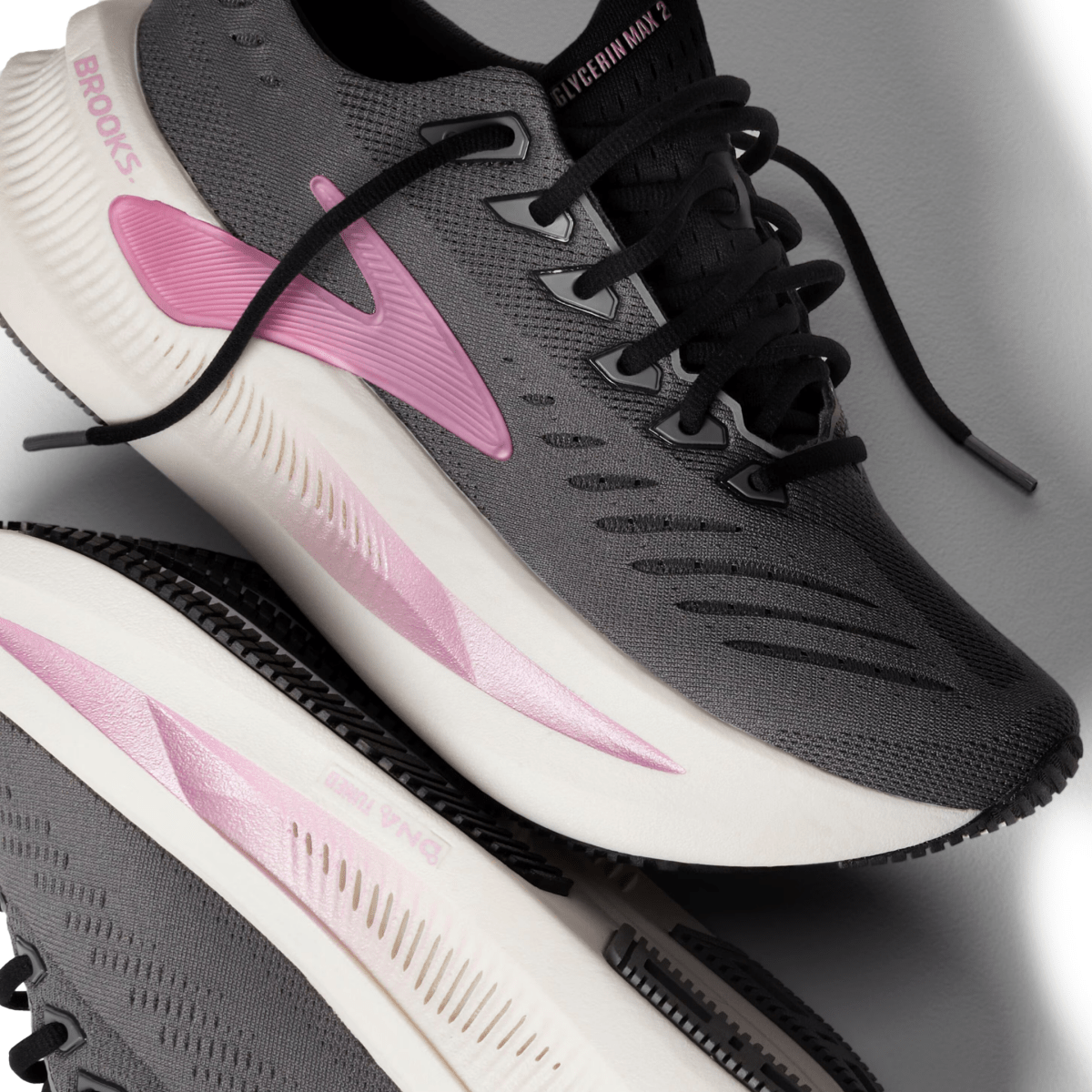 Brooks Women's Glycerin Max 2 Grey/Purple/Coconut/Metallic - 11021149 - Tip Top Shoes of New York