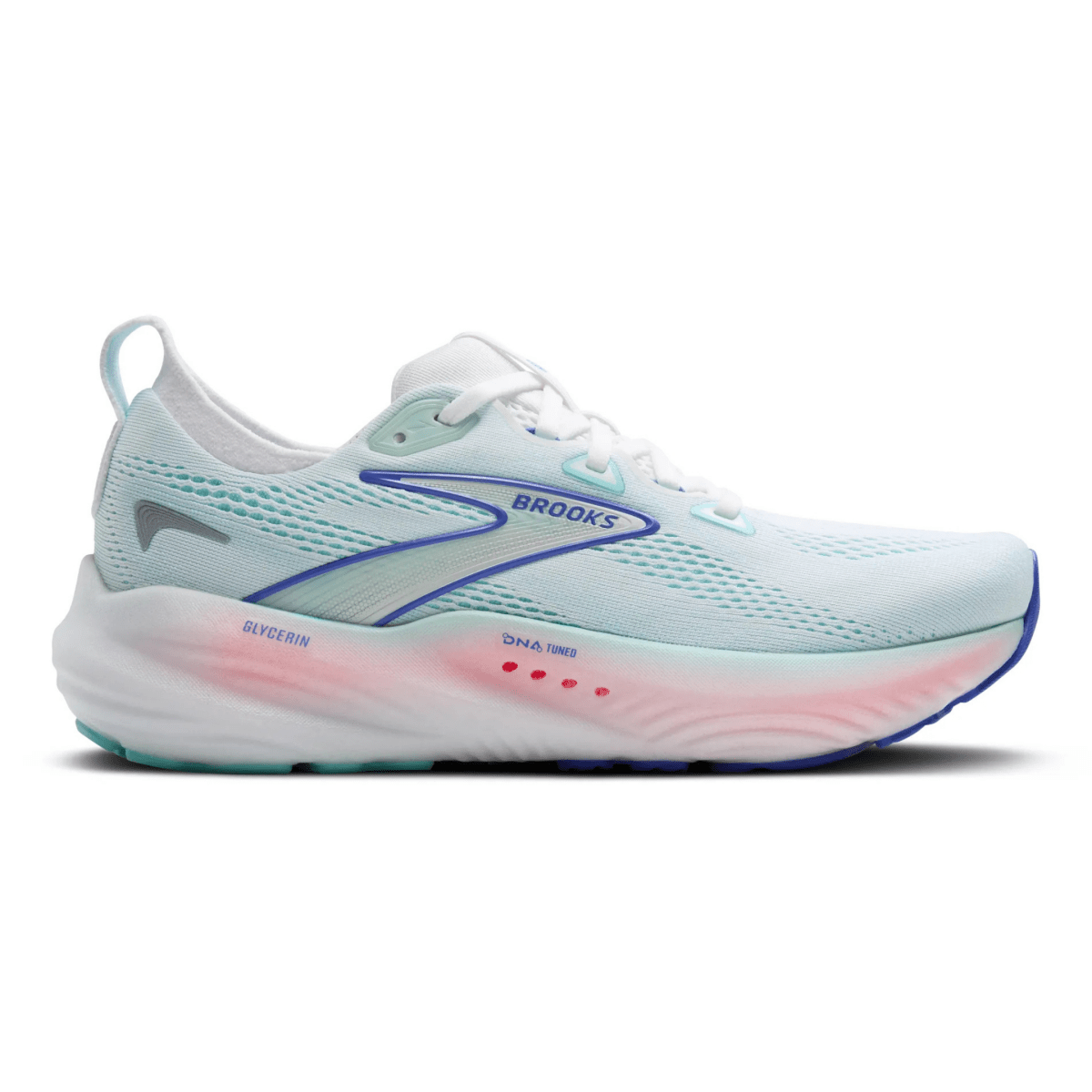 Brooks Women's Glycerine 22 White/Limpet Shell/Amparo Blue - 10058069 - Tip Top Shoes of New York