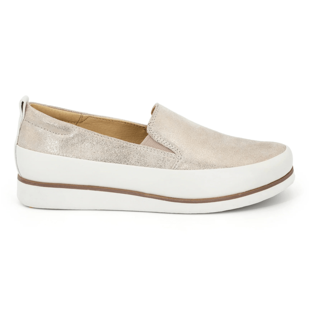 Bussola Women's Kalani Bone Metallic - 9030077 - Tip Top Shoes of New York
