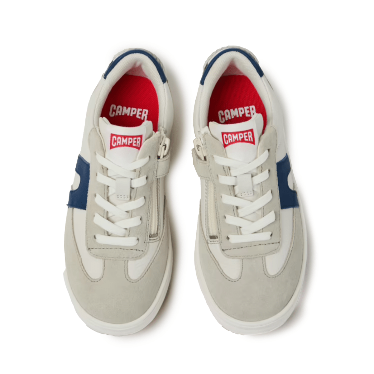 Camper Boys Runner White/Blue Nubuck - 1106515 - Tip Top Shoes of New York