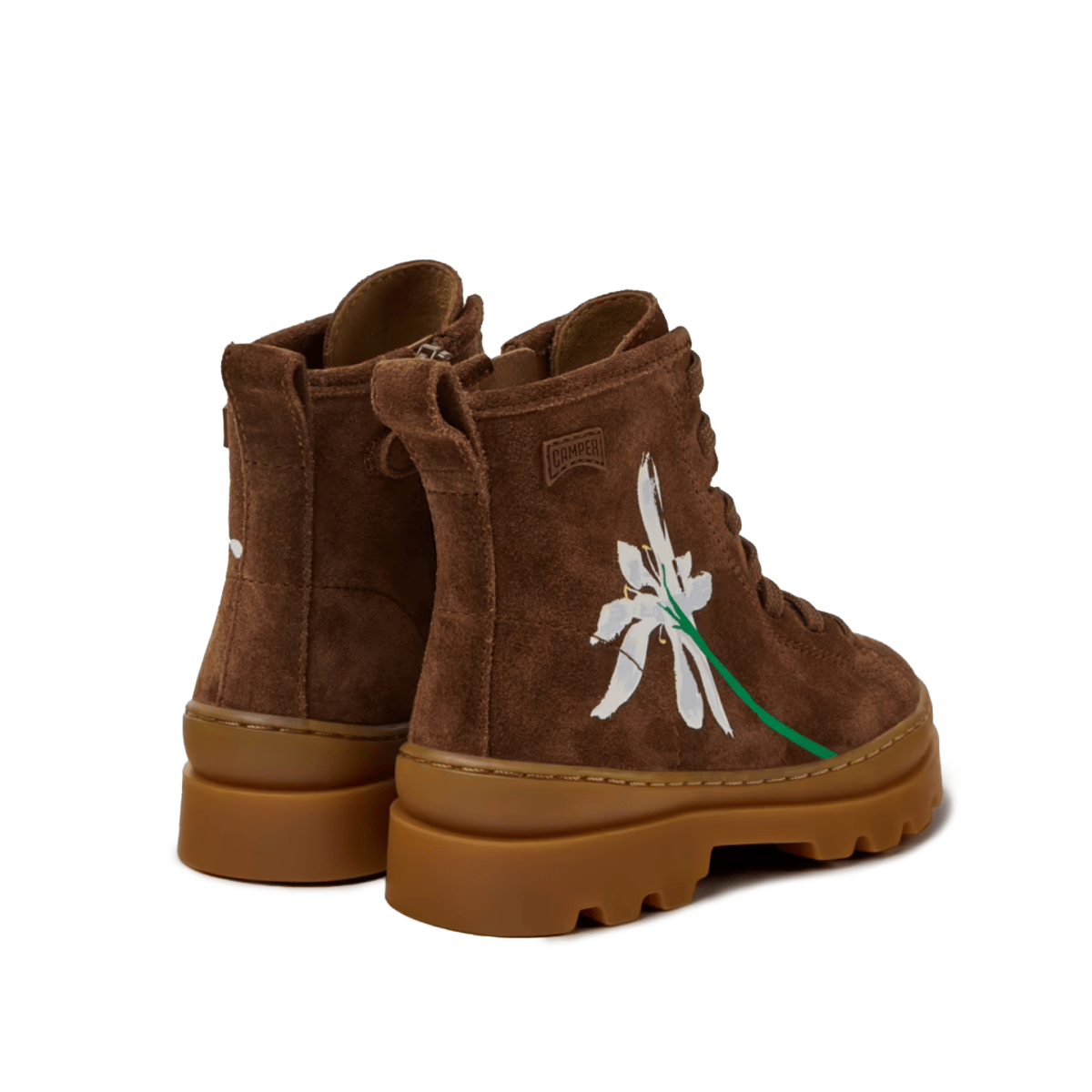 Camper Girls Twins Brown Flower - 1111680 - Tip Top Shoes of New York