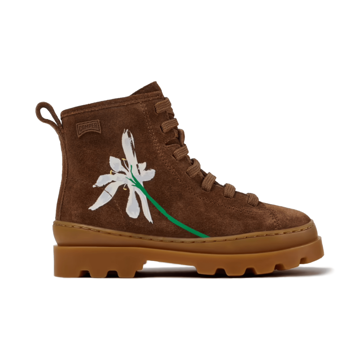 Camper Girls Twins Brown Flower - 1111680 - Tip Top Shoes of New York