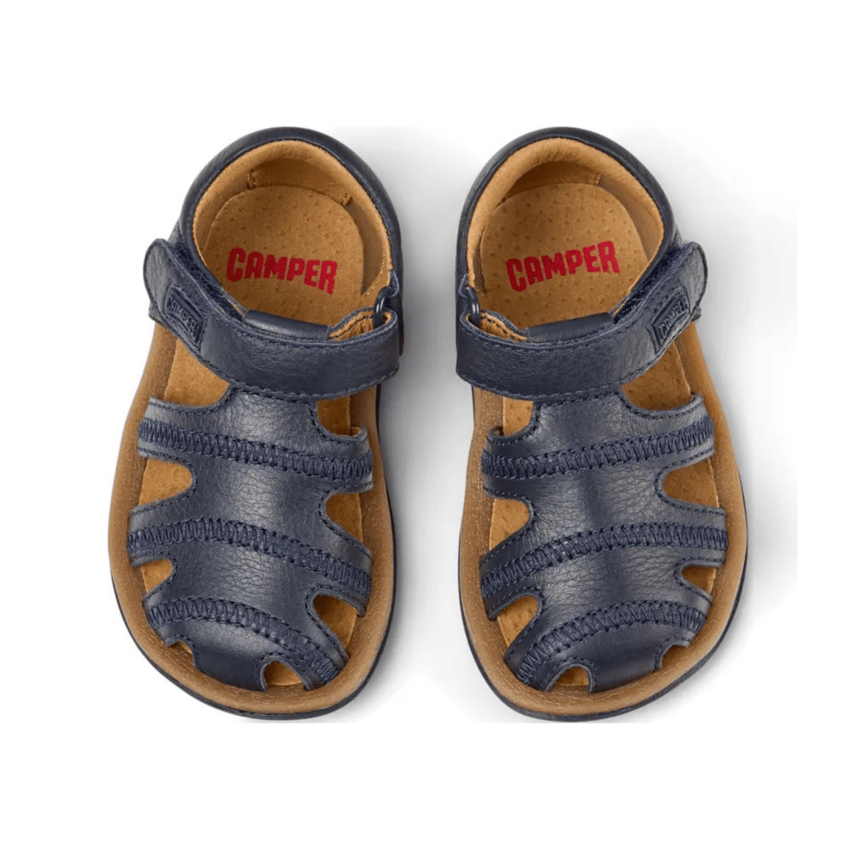 Camper Toddlers' Bicho Navy Leather Fisherman - 1094541 - Tip Top Shoes of New York