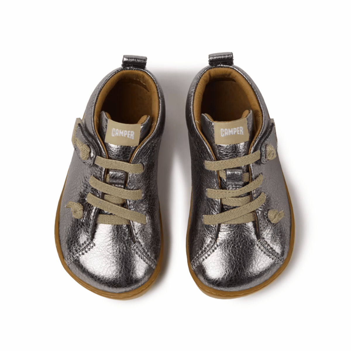 Camper Toddlers' (Sizes 21 - 23) Peu Cami Silver Leather - 1099752 - Tip Top Shoes of New York