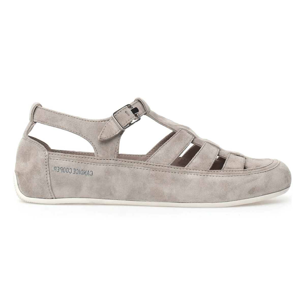 Candice Cooper Women's Rock T - Bar Fisherman Slate Velvet Suede - 9024948 - Tip Top Shoes of New York