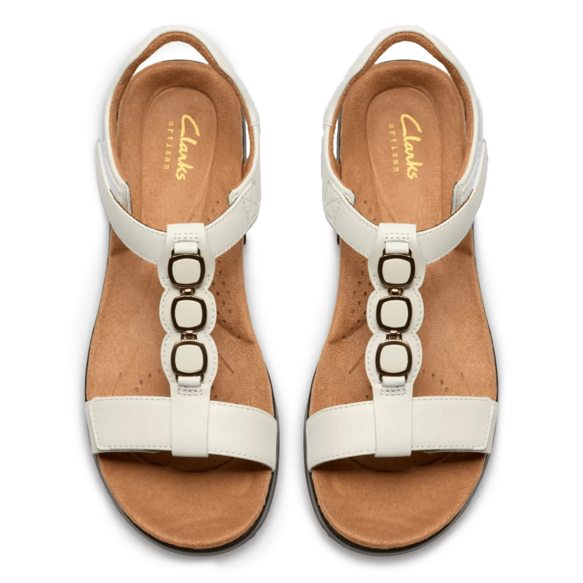 Clarks Women's Kitly Gem White Leather - 9032334 - Tip Top Shoes of New York