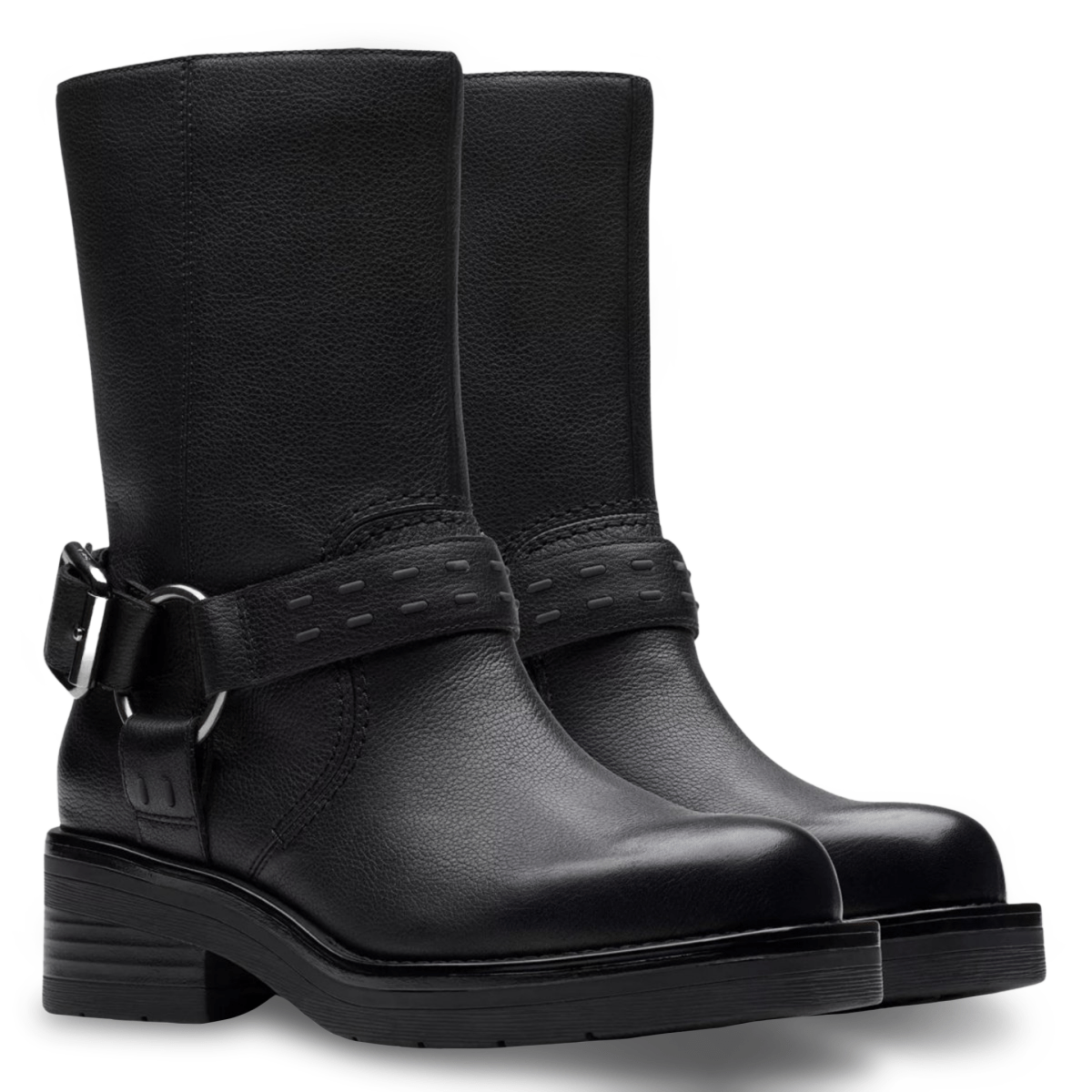 Clarks Women's Rebelle Up Black Leather - 3018279 - Tip Top Shoes of New York