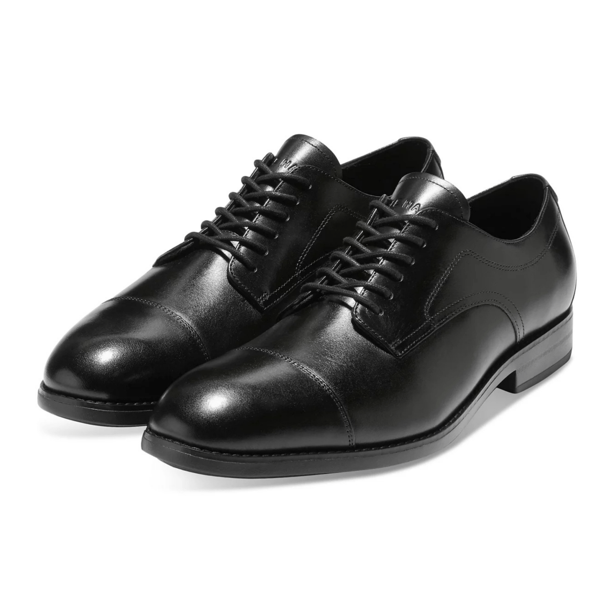 Cole Haan Men's Harmon Grand Cap Toe Oxford Black Leather - 9027339 - Tip Top Shoes of New York