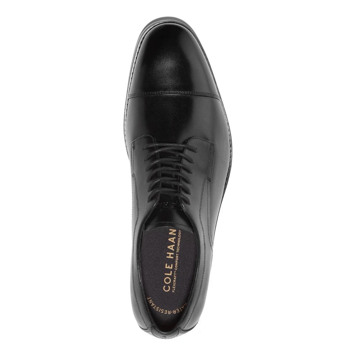 Cole Haan Men's Harmon Grand Cap Toe Oxford Black Leather - 9027339 - Tip Top Shoes of New York