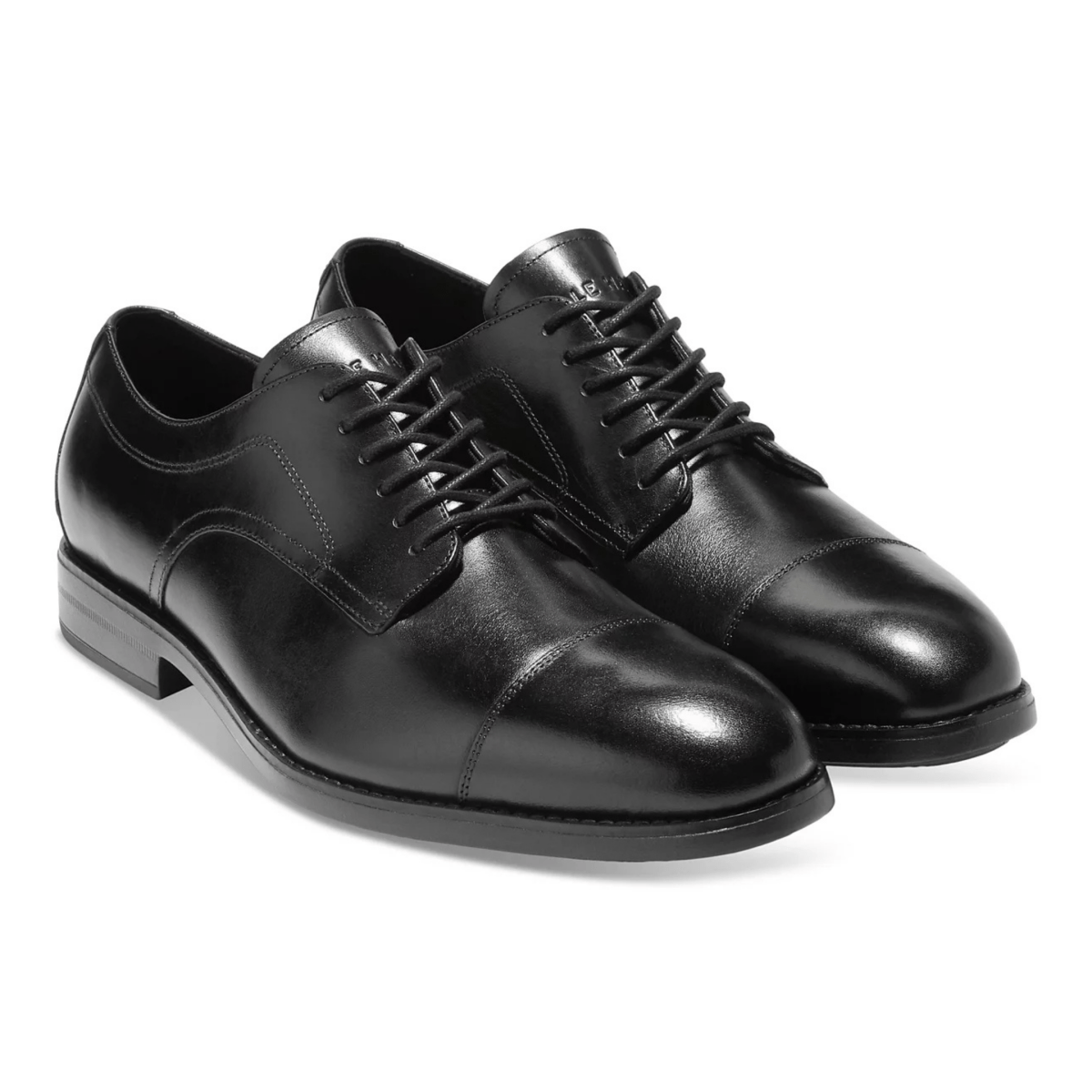 Cole Haan Men's Harmon Grand Cap Toe Oxford Black Leather - 9027339 - Tip Top Shoes of New York