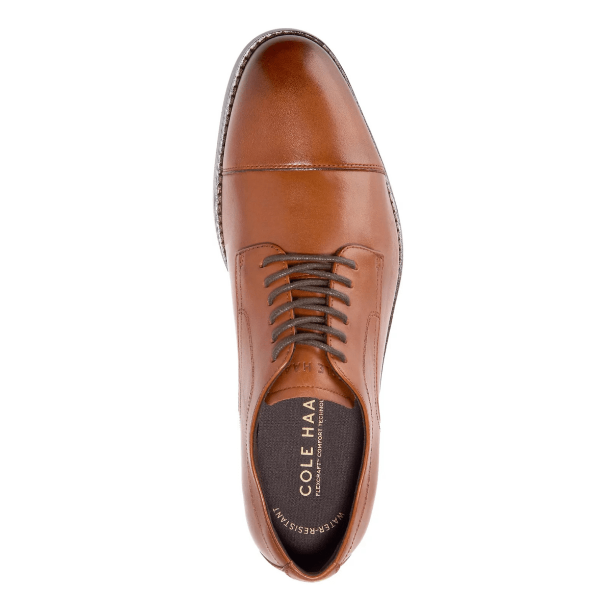 Cole Haan Men's Harmon Grand Cap Toe Oxford British Tan/Dark Brown Leather - 9027327 - Tip Top Shoes of New York