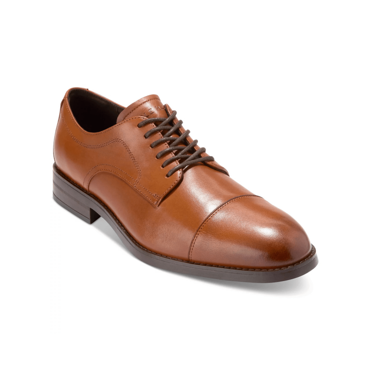 cole haan casual dress shoes Cole Haan Men's Harmon Grand Cap Toe Oxford British Tan/Dark Brown Leather 9 / TAN / Wide
