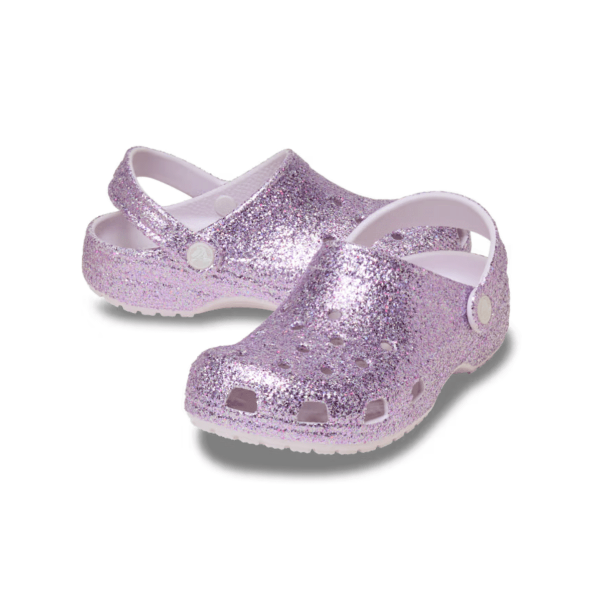 Crocs Kids Classic Chunky Glitter Clog Grape Ice - 1114064 - Tip Top Shoes of New York