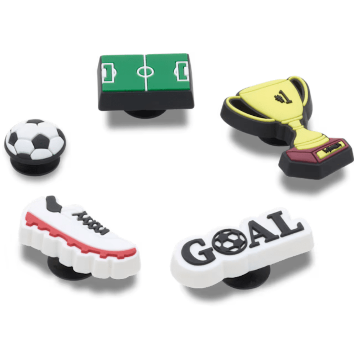 Crocs Soccer Star 5 - Pack Jibbitz Charms - 1108109 - Tip Top Shoes of New York