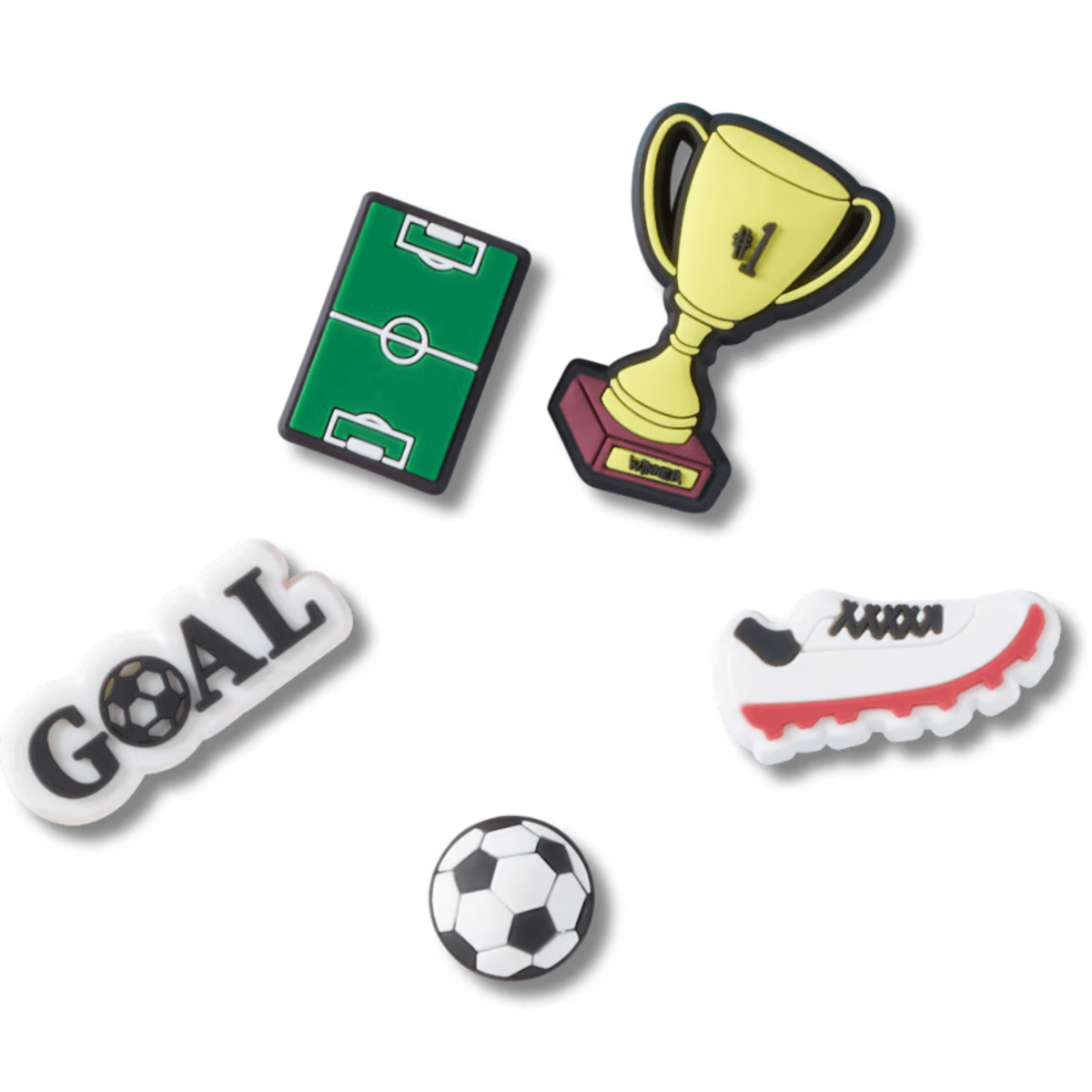 Crocs Soccer Star 5 - Pack Jibbitz Charms - 1108109 - Tip Top Shoes of New York