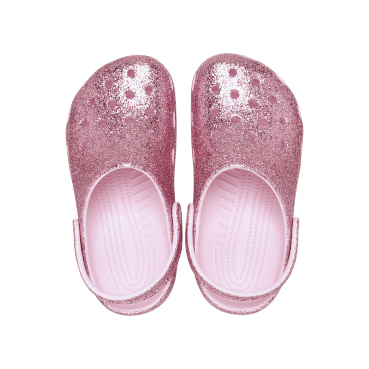 Crocs Toddlers Classic Chunky Glitter Clog Pink Milk - 1108086 - Tip Top Shoes of New York