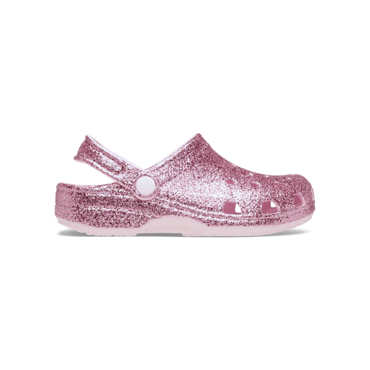 Crocs Toddlers Classic Chunky Glitter Clog Pink Milk - 1108086 - Tip Top Shoes of New York