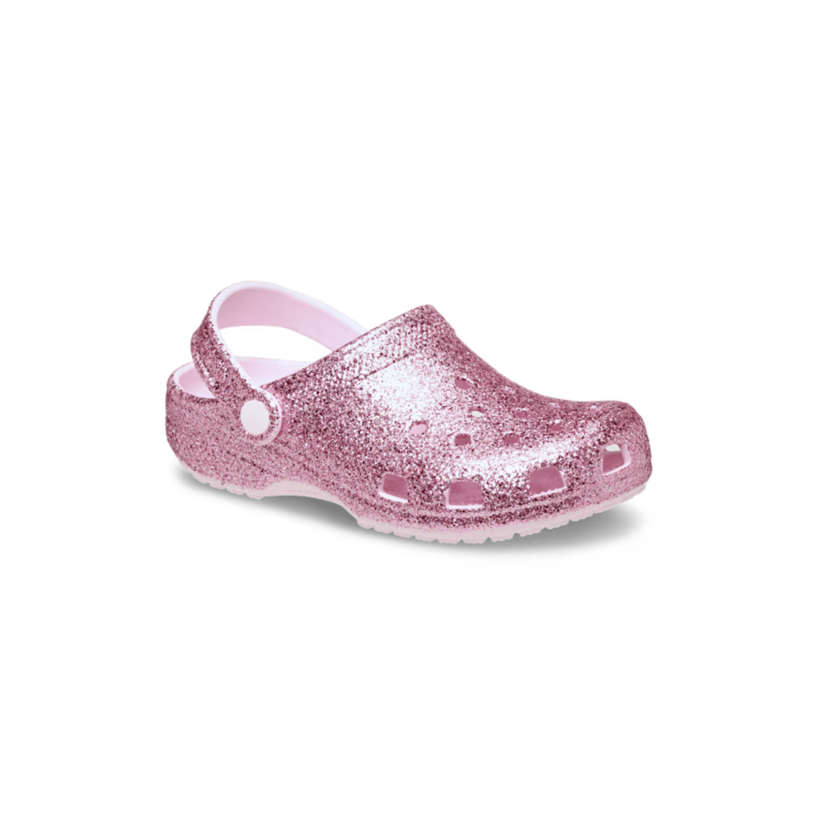Crocs Toddlers Classic Chunky Glitter Clog Pink Milk - 1108086 - Tip Top Shoes of New York