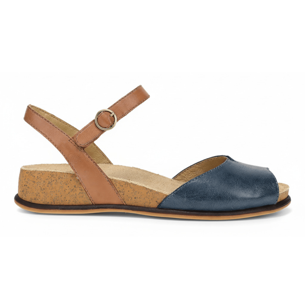 Dansko Women's Cass Blue/Tan Leather - 9029343 - Tip Top Shoes of New York