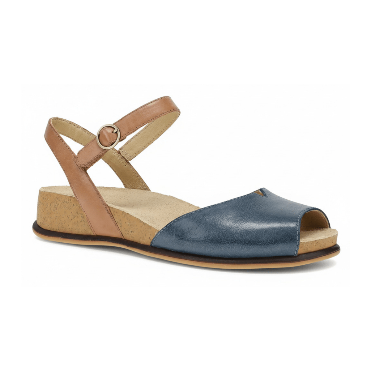 Dansko Women's Cass Blue/Tan Leather - 9029343 - Tip Top Shoes of New York