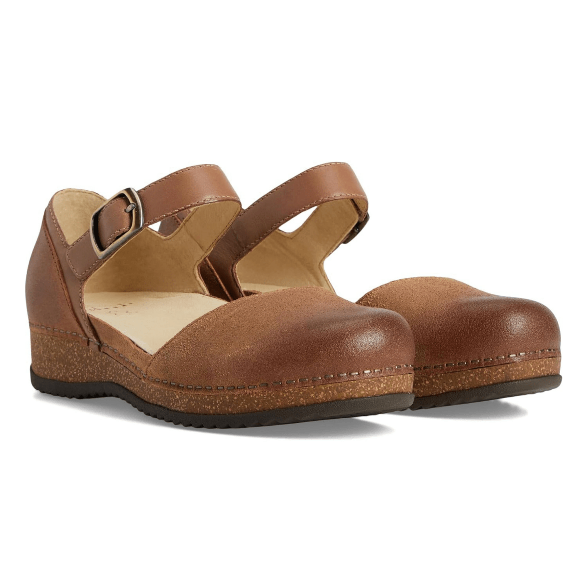 Dansko Women's Mae Tan Burnished Suede - 9033189 - Tip Top Shoes of New York