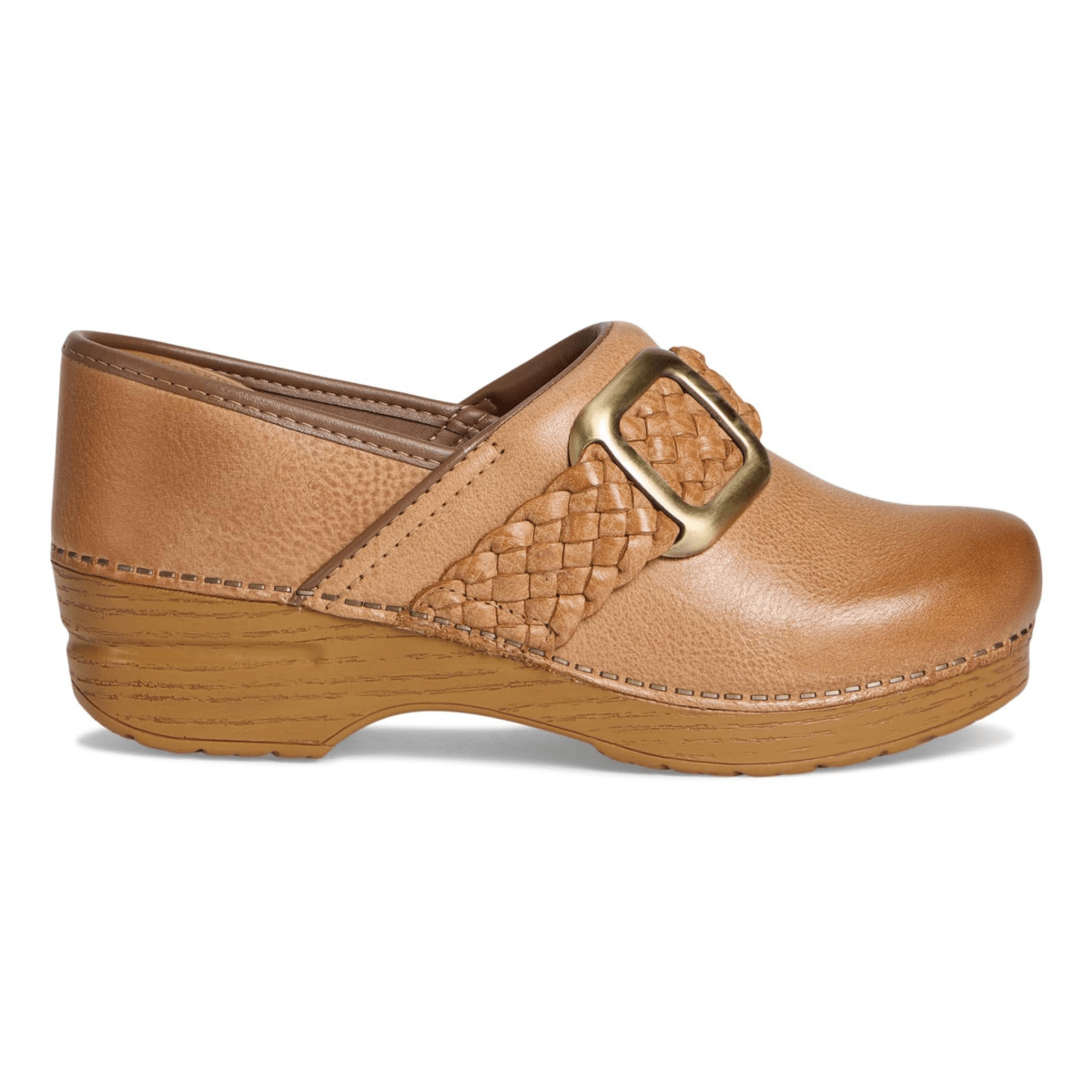 Dansko Women's Pro Braided Clog Honey Distressed Leather - 9029271 - Tip Top Shoes of New York