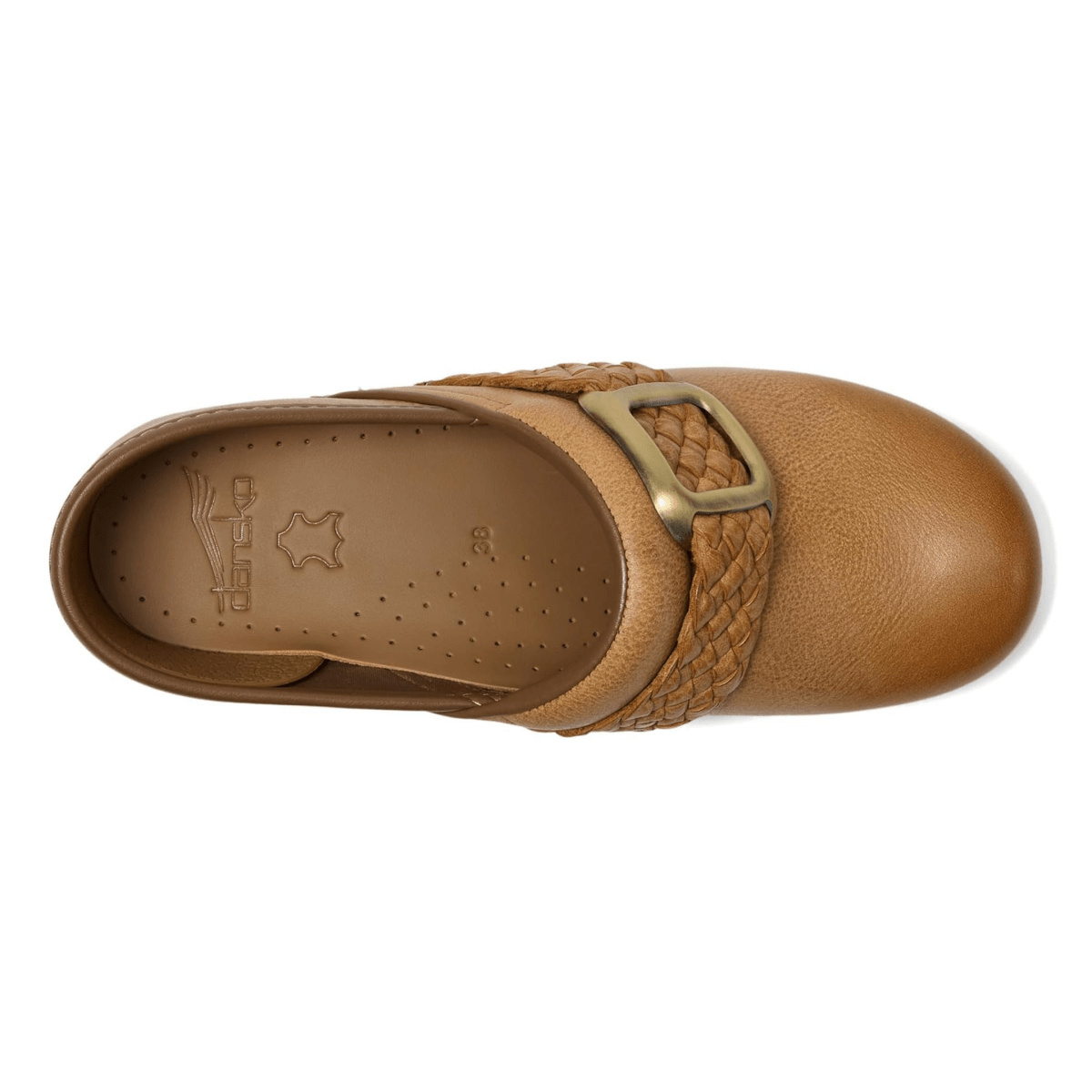 Dansko Women's Pro Braided Clog Honey Distressed Leather - 9029271 - Tip Top Shoes of New York