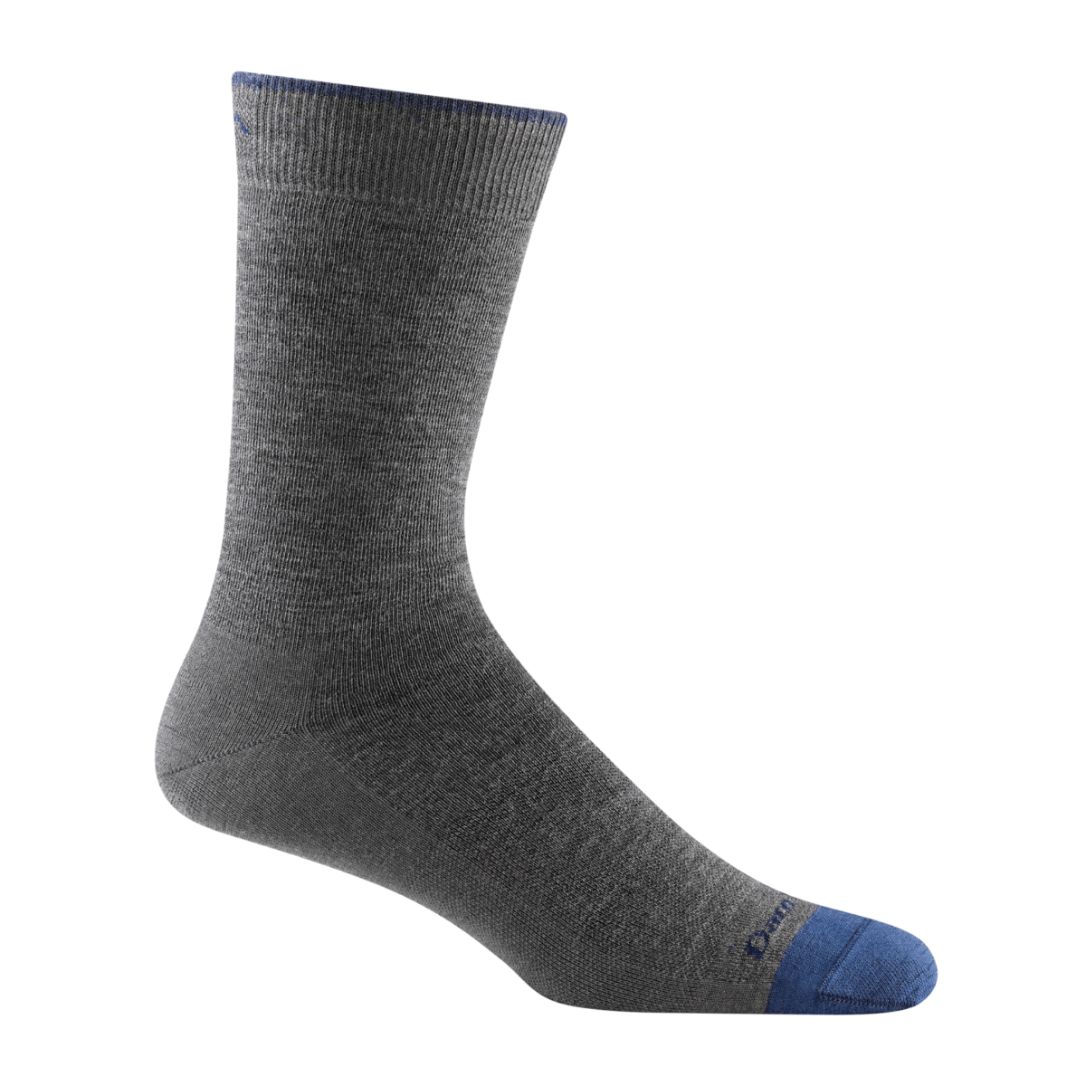 Darn Tough Men's Solid Crew Lightweight Socks Grey/Blue - 11006719 - Tip Top Shoes of New York