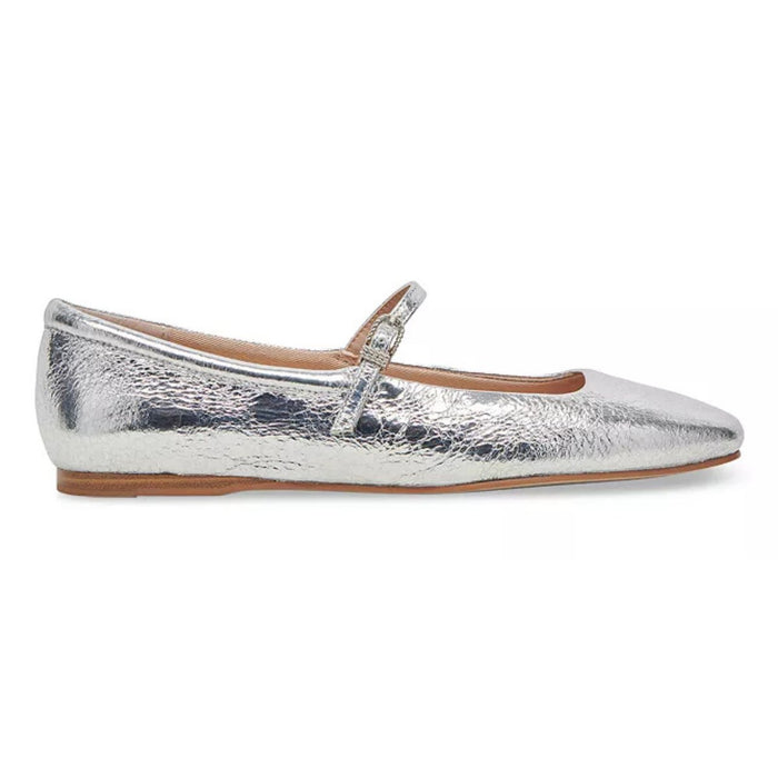 Dolce Vita Women's Reyes Ballet Flats Silver Distressed Leather - 5020969 - Tip Top Shoes of New York