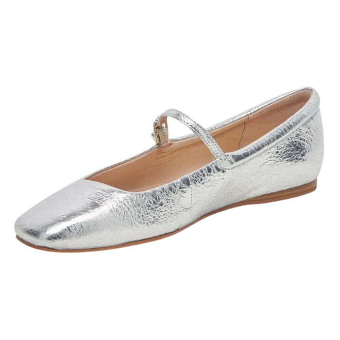 Dolce Vita Women's Reyes Ballet MJ Silver Distressed Leather - 5020969 - Tip Top Shoes of New York