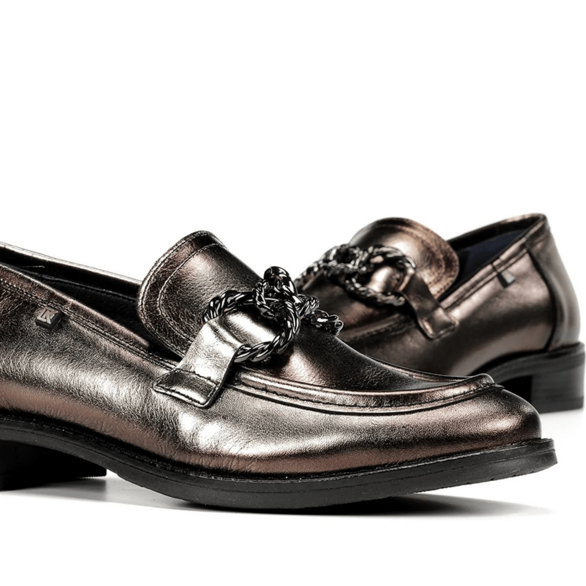 Dorking Women's Harvard Silver Metallic Laminado - 9035590 - Tip Top Shoes of New York