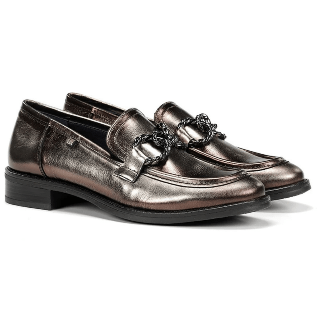 Dorking Women's Harvard Silver Metallic Laminado - 9035590 - Tip Top Shoes of New York