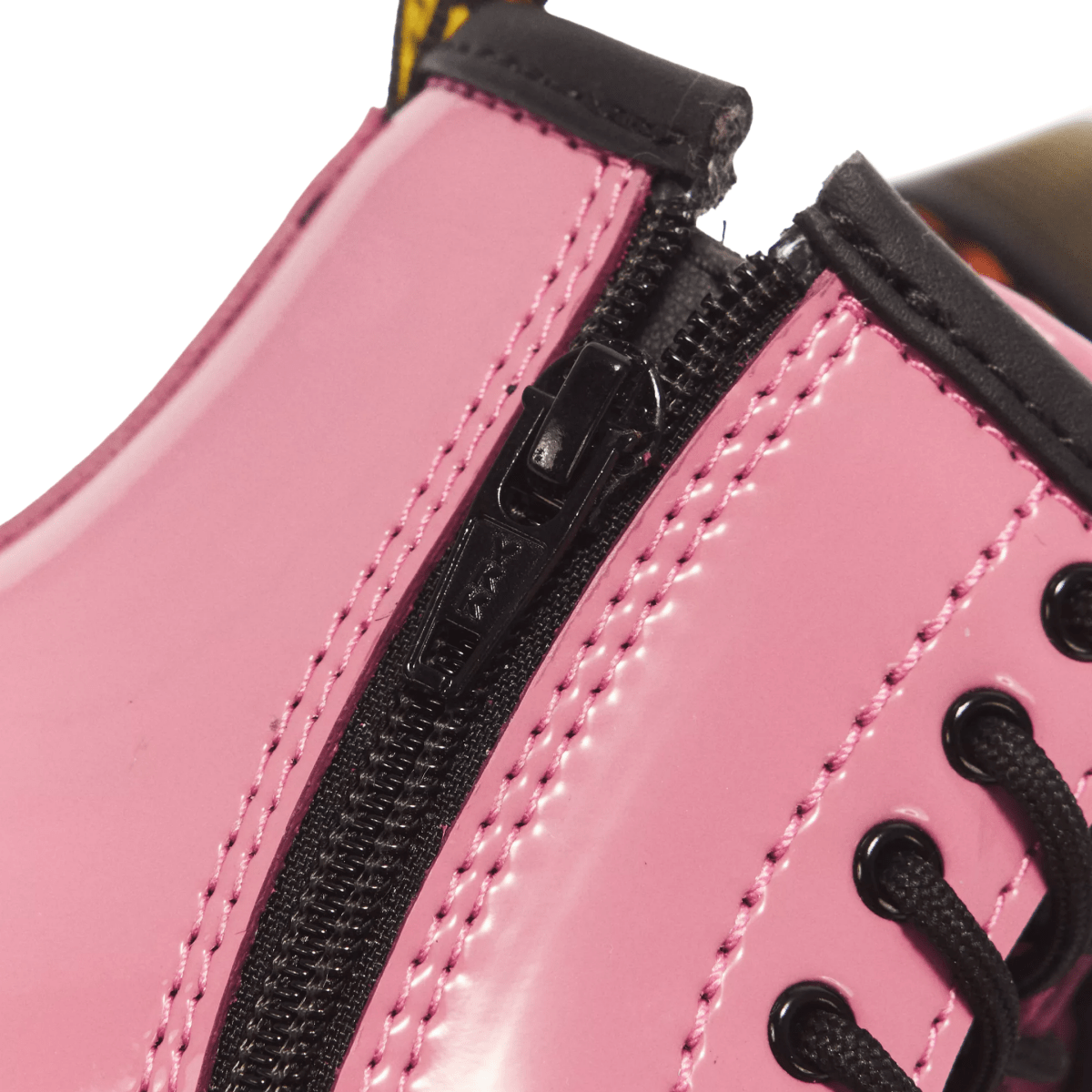 Dr. Martens Girls 1460 Kids Pink/Black Patent Lamper Leather - 1110036 - Tip Top Shoes of New York
