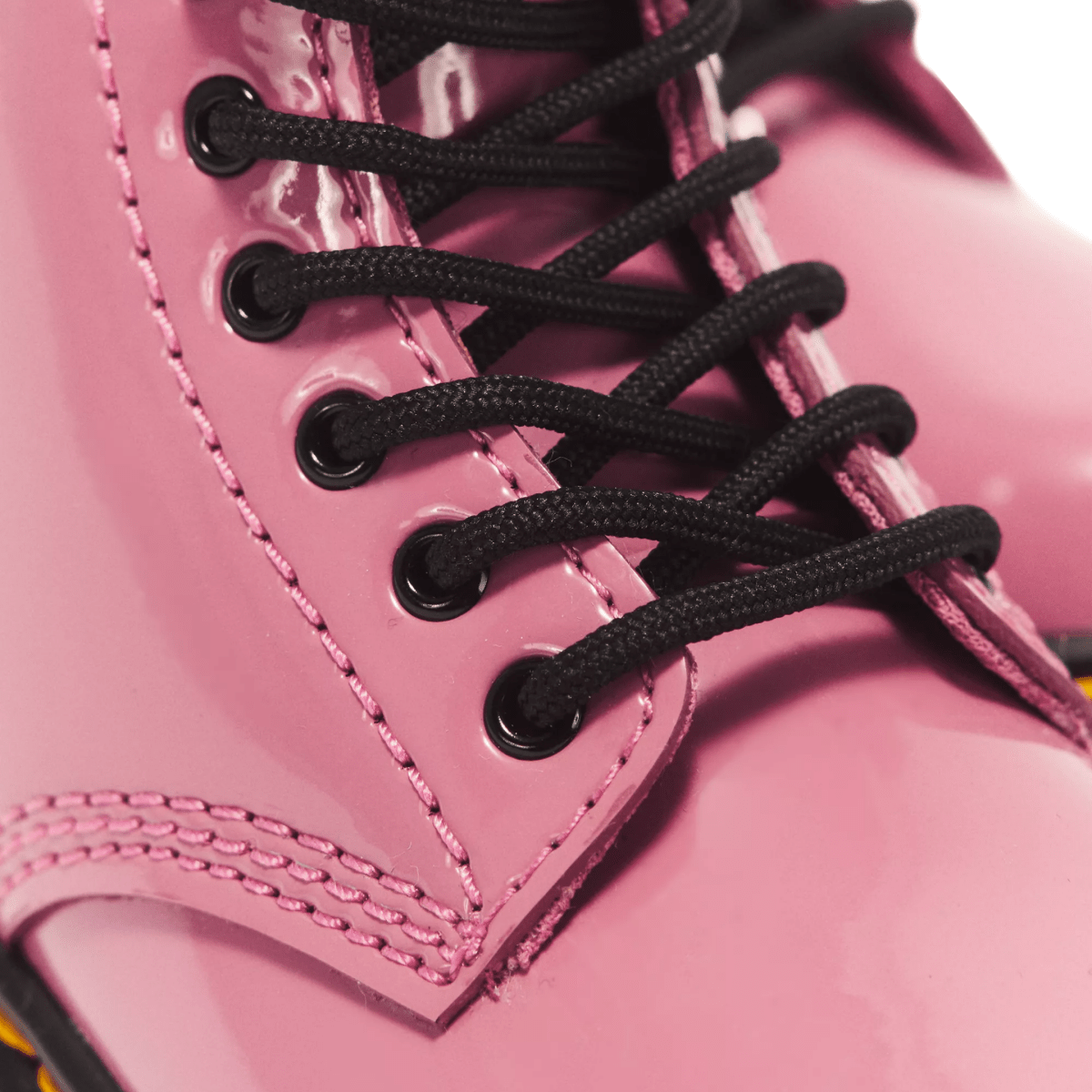 Dr. Martens Girls 1460 Kids Pink/Black Patent Lamper Leather - 1110036 - Tip Top Shoes of New York