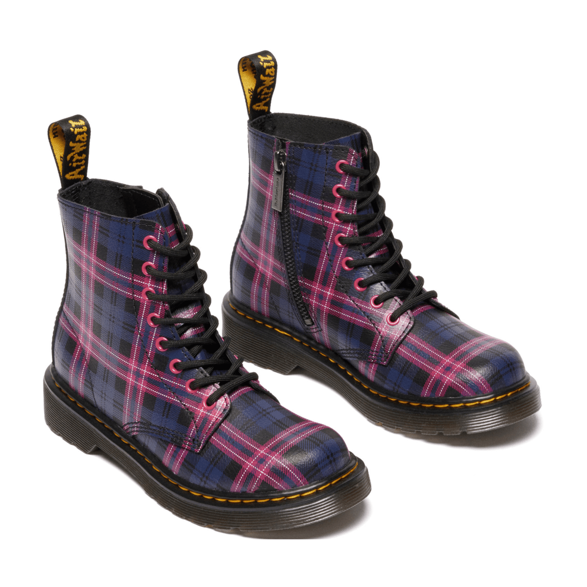 Dr. Martens Girls' 1460 Plaid/Black/Multicolor - 1102336 - Tip Top Shoes of New York