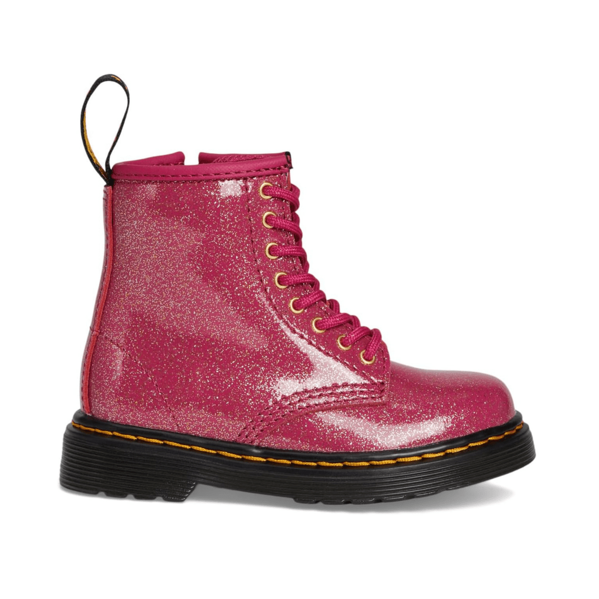 Dr. Martens Girls' (Sizes 9 - 10) 1460 Glitter Fuchsia/Silver/Gold - 1102282 - Tip Top Shoes of New York