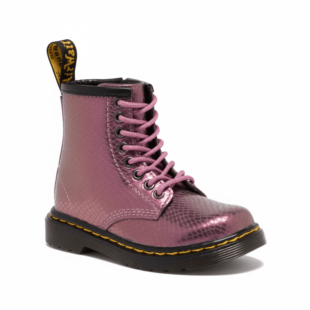 Dr. Martens Kids' (Preschool) 1460 Copper - Pink Shift Reptile Leather - 1102320 - Tip Top Shoes of New York