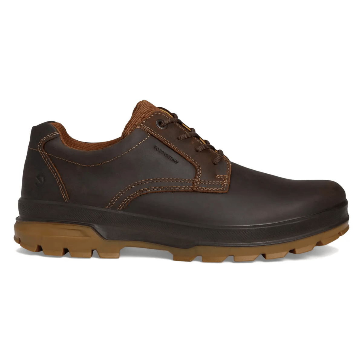 Ecco Men's Rugged Track Plain Toe Brown Leather Waterproof - 9033815 - Tip Top Shoes of New York